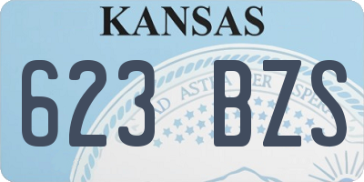 KS license plate 623BZS