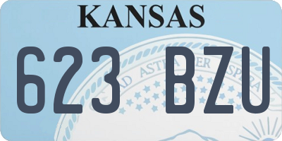KS license plate 623BZU