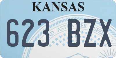 KS license plate 623BZX