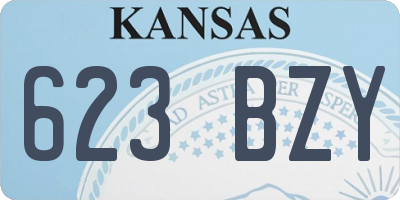 KS license plate 623BZY