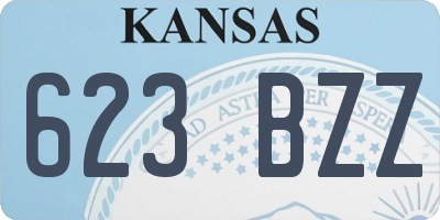 KS license plate 623BZZ