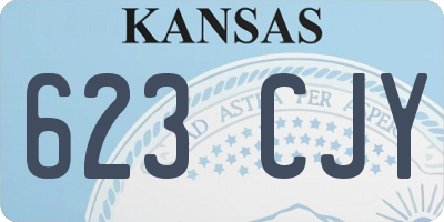 KS license plate 623CJY