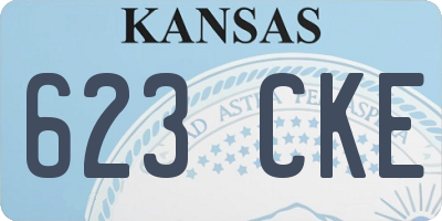 KS license plate 623CKE