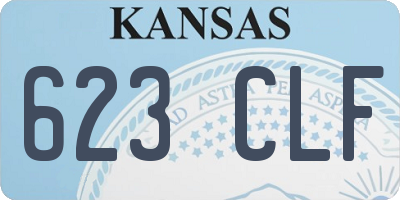 KS license plate 623CLF