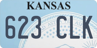 KS license plate 623CLK