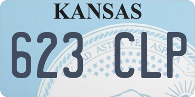 KS license plate 623CLP