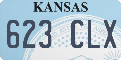 KS license plate 623CLX