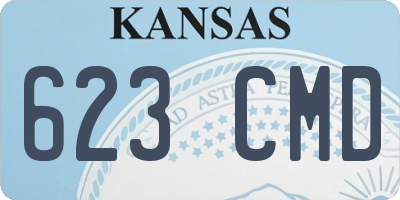 KS license plate 623CMD