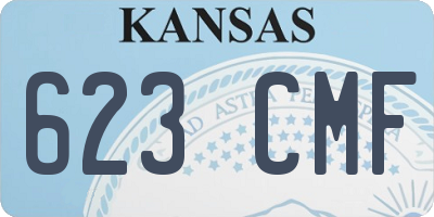 KS license plate 623CMF