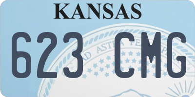 KS license plate 623CMG