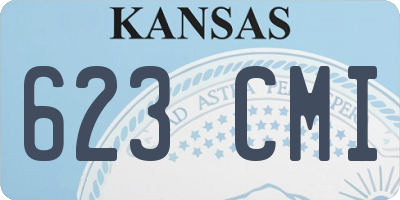 KS license plate 623CMI
