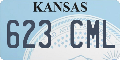 KS license plate 623CML