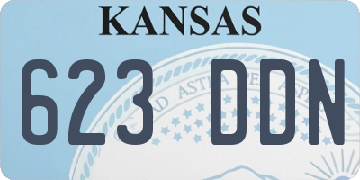 KS license plate 623DDN