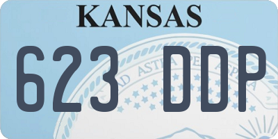 KS license plate 623DDP