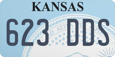 KS license plate 623DDS