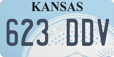 KS license plate 623DDV
