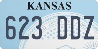 KS license plate 623DDZ