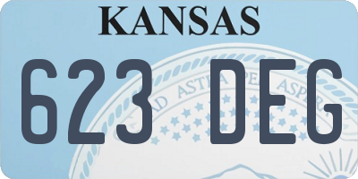KS license plate 623DEG