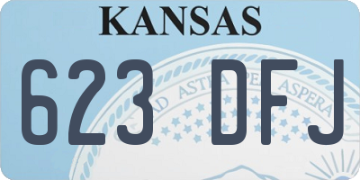 KS license plate 623DFJ