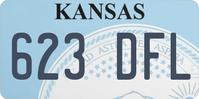KS license plate 623DFL