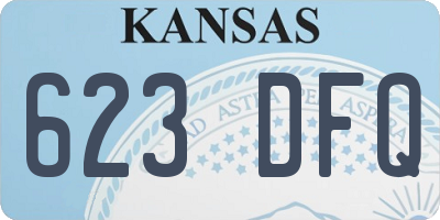 KS license plate 623DFQ