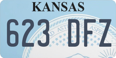 KS license plate 623DFZ