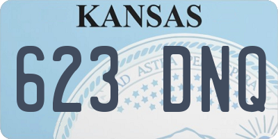 KS license plate 623DNQ