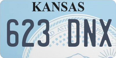 KS license plate 623DNX