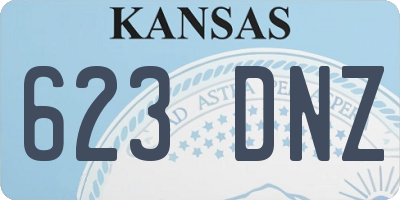 KS license plate 623DNZ