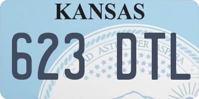 KS license plate 623DTL
