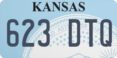 KS license plate 623DTQ