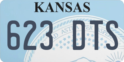 KS license plate 623DTS