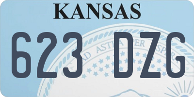 KS license plate 623DZG