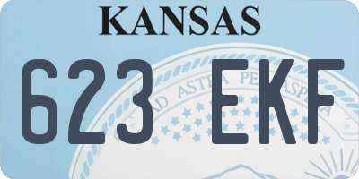 KS license plate 623EKF