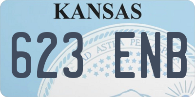 KS license plate 623ENB