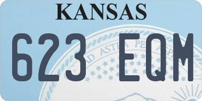 KS license plate 623EQM