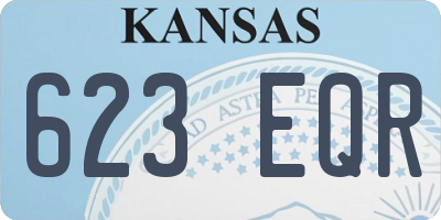 KS license plate 623EQR