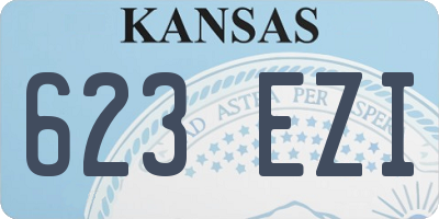 KS license plate 623EZI
