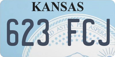 KS license plate 623FCJ