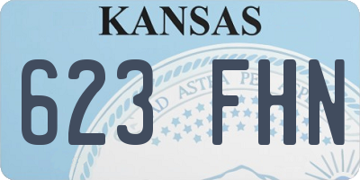 KS license plate 623FHN