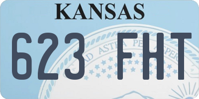 KS license plate 623FHT