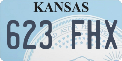 KS license plate 623FHX