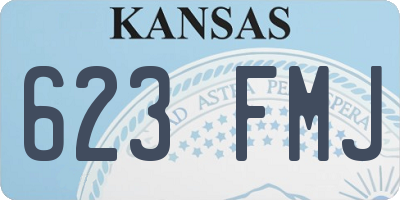 KS license plate 623FMJ
