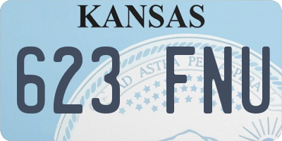 KS license plate 623FNU