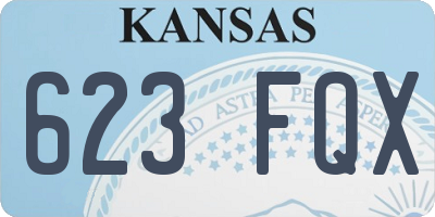 KS license plate 623FQX