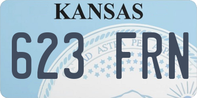 KS license plate 623FRN