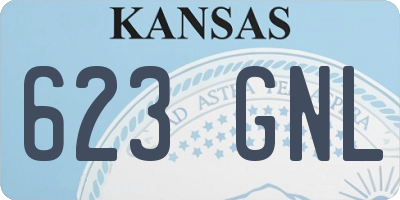 KS license plate 623GNL