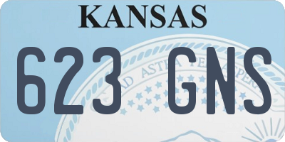 KS license plate 623GNS