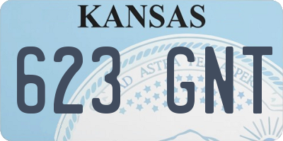 KS license plate 623GNT