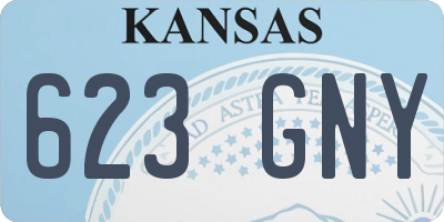 KS license plate 623GNY